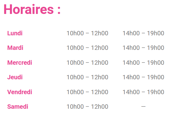 horaires expat health center